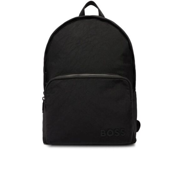 HUGO BOSS Signature Logo Backpack Men BLACK Backpacks